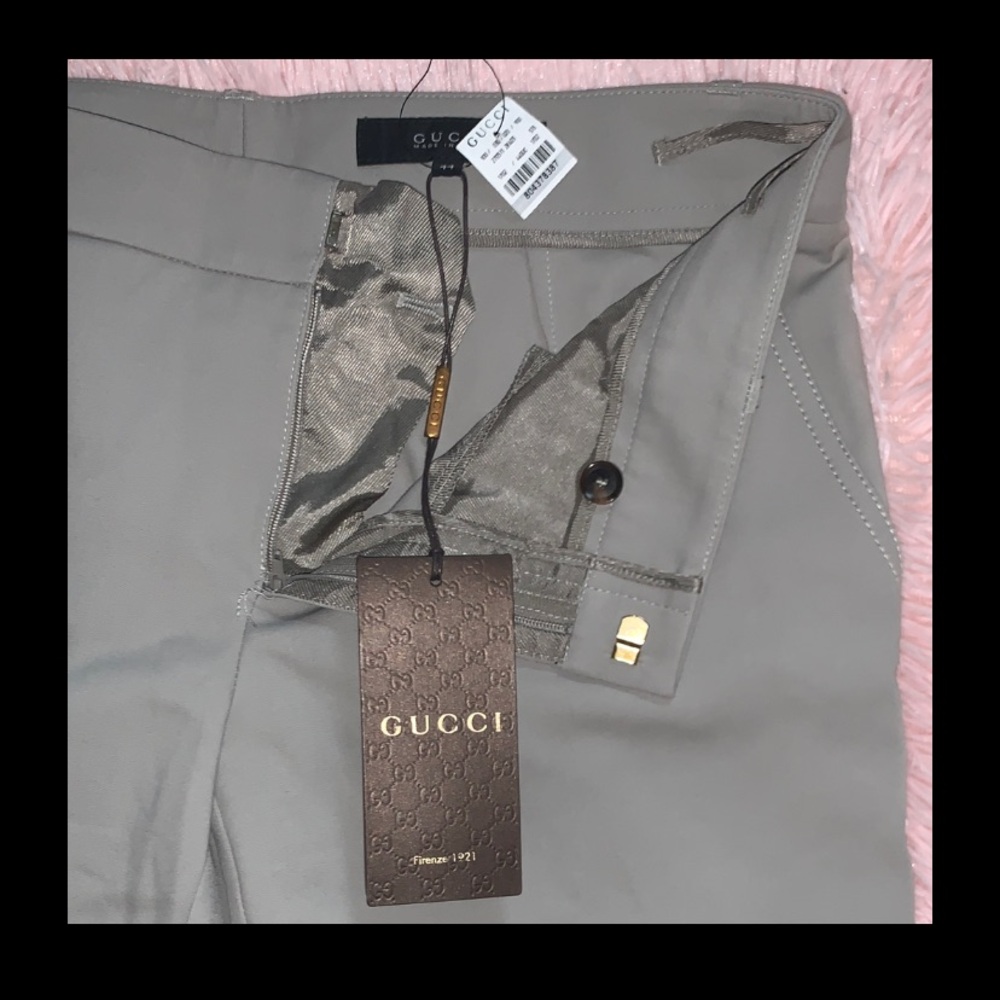 Gucci Gray Trousers chic design